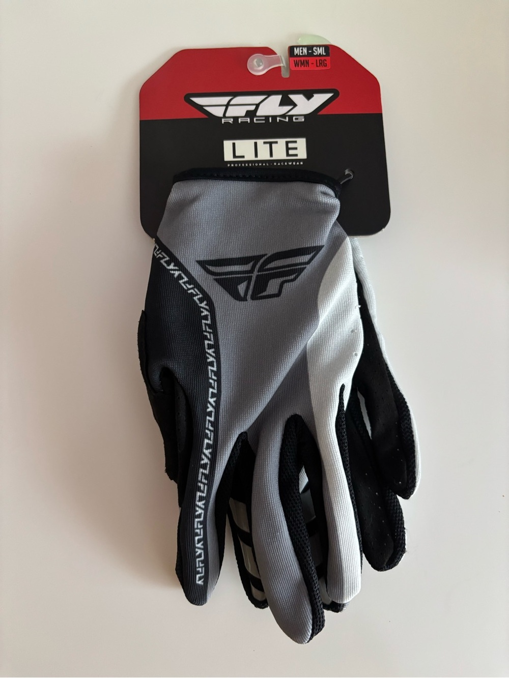 Fly Racing Lite Gloves in Gray and Black